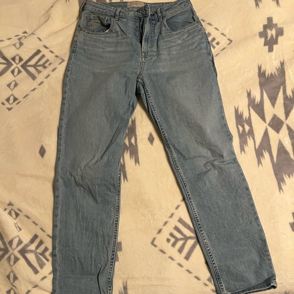 Everlane Light Blue Curvy Cheeky Jeans